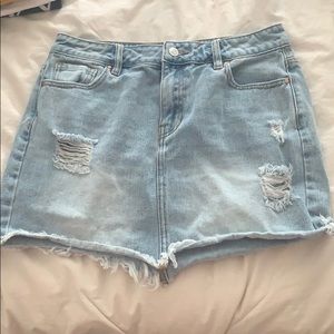 pac sun denim skirt